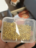 洲足金999金珠黄金小金珠金豆古法金珠DIY配件散珠隔珠路路通转运珠 3mm金珠  合单满 0.16g 包邮 单颗约0.02g 实拍图