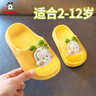 巴布豆（BOBDOG）儿童拖鞋男女童宝宝软底居家室内外夏季凉拖鞋 黄色 150码 实拍图