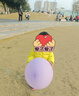 【公园气球】36寸超大加厚彩色拍照广场装饰酒吧网红摆摊气球批发 24寸大气球10个+丝带+打气筒 (图案随机) 实拍图