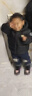 巴布豆（BOBDOG）金标95绒儿童羽绒服男女童A类面料2025新款童装防风保暖冬装外套 黑色 【A类面料 贴身可穿】95绒 100 【约身高80-90cm 体重26斤】 实拍图