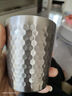 拜杰304不锈钢杯子双层家用水杯酒店锤纹杯单层速冷杯啤酒杯餐厅茶杯 实拍图