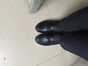 宜驰（EGCHI）女鞋子单中老年妈妈鞋子女士皮鞋乐福鞋 H7523 黑色 39 实拍图