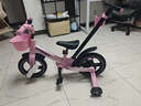 vingro儿童自行车平衡车七合一多功能脚踏车三轮车遛娃神器滑步手推车 3C证25款（元气粉推杆版）1到8岁 12寸 升级版3C认证+欧盟标准认证 实拍图
