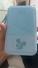 迪士尼迪士尼轻薄充电宝自带线20000毫安快充可上飞机超薄小巧便携女生可爱苹果15/16手机3c认证移动电源 天蓝色 2万毫安 比较厚重-相比图片1万毫安增加1倍 实拍图