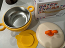 可优比（KUB）儿童辅食碗恒温注水保温碗316不锈钢宝宝防烫摔吃饭餐具-艾米黄 实拍图