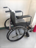 鱼跃 (yuwell)手动轮椅车H062折叠老人轻便免充气铝合金旅行手推代步 实拍图