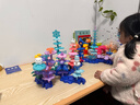 乐乐鱼（leleyu）积木3-6岁儿童玩具大颗粒136片冰雪拼装带收纳盒男女孩生日礼物 实拍图