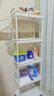小推车置物架厨房落地卧室多层婴儿零食移动浴室卫生间收纳储物架 25CM宽【5层白】送挂钩+贴纸 实拍图