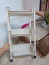 小推车置物架落地浴室移动零食卫生间多层卧室床头多层收纳储物架 【稳定不晃】 3层 实拍图