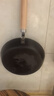 臻三环章丘手工铁锅平底煎锅烤肉煎锅无涂层不易粘锅小平底锅辅食厨具 烤蓝木把 24cm 实拍图