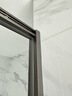 九牧（JOMOO）【定制】一字形淋浴房浴室门一体式干湿分离玻璃隔断推拉门E19 【E19】枪灰光玻 【阻尼缓冲】1.2-1.29（高2.0m） 实拍图