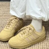 adidas「面包鞋」COURTIC经典运动板鞋男女阿迪达斯官方三叶草 芥末黄   40 实拍图