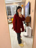 香影同款双面呢羊毛大衣女冬季小个子西装毛呢外套 紫色 M 160/84A/95-110斤 实拍图
