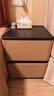 【京喜甄选】实木床头柜家用卧室收纳柜现代简约储物柜两抽柜子 卡其色 宽40+深40+高50（cm） 实拍图