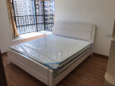 初屋 床 实木床1.8米双人床现代中式卧室橡胶木婚床 象牙白 单床 框架床(1800mm*2000mm) 实拍图
