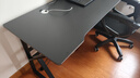 甄严选电脑桌台式电竞桌椅套装组合桌子办公家用桌学习桌书房书桌写字桌 【黑架+黑碳纤纹面】单桌160*60 实拍图