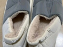 安尚芬棉拖鞋男士秋冬居家居防滑加绒保暖厚底户外防水全包跟羽绒棉鞋女 深灰 42-43 适合41-42 实拍图