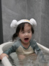 马博士儿童浴帽羊角帽女童宝宝洗头洗澡干发帽吸水包头巾 实拍图