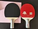 双鱼乒乓球拍直拍双拍对拍套装 4D四星成品拍 2只装赠6球 实拍图