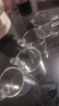 玻璃彩色把手杯品茗杯花茶套装茶杯防爆耐热小把杯100ml 4只装（透明把） 实拍图