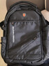 JINSHIWQ双肩包男大容量商务旅行背包登山书包电脑包黑色 升级加大号 实拍图
