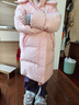 鸭鸭童装羽绒服2024冬季新款儿童宽松男女中大童中长款加厚外套 粉红色 150 实拍图