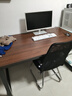 超·奈（CHAONAI）【顺丰到家】电脑桌家用台式简约办公卧室小户型学习桌简易书桌子 【单桌25MM厚桌面】黑架+古橡木 长140CM宽80CM高75CM 实拍图