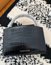 CHARLES&KEITH鳄鱼纹凯莉包手提斜挎婚包包女包生日情人节礼物CK2-50270880-1 Black黑色 S 实拍图