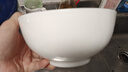 京东京造 餐具套装 乔迁之喜陶瓷家用陶瓷汤碗 纯白骨瓷 面碗6英寸*2 实拍图