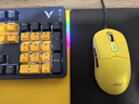 雷柏（Rapoo）V500PRO黄蓝升级款 104键有线背光机械键盘 PBT双色键帽电脑办公游戏全键无冲可编程键盘 茶轴 实拍图