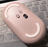 罗技（Logitech）时尚系列 PEBBLE鼠标 无线蓝牙鼠标 办公静音鼠标 女性鼠标对称鼠标 鹅卵石造型 玫瑰粉 实拍图