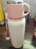 保温杯女士高颜值新款水杯316不锈钢大容量水壶茶水分离茶杯子 粉色 600ml [抗菌316/内置茶仓] 实拍图