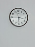 康巴丝（Compas）挂钟客厅 12英寸简约静音客厅石英钟表挂墙时钟 C2866 咖色30.5cm 实拍图