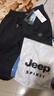 JEEP SPIRIT吉普休闲裤男秋冬季韩版束脚裤子男士宽松工装裤 黑色 L 实拍图