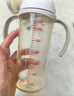 贝亲（Pigeon）自然离乳 PPSU重力球吸管双把手奶瓶 330mL 12月+ AA253 实拍图
