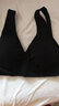 南极人运动文胸薄款微聚拢无钢圈文胸罩少女背心式运动内衣 黑色 L 实拍图