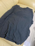 优衣库男装女装柔软圆领T恤/休闲长袖上衣479783 08 深灰色 4XL 实拍图