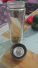 富光玻璃杯双层 带茶隔大容量隔热茶杯高档商务泡茶车载水杯透明杯子 实拍图