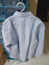 凡客诚品（VANCL）长袖衬衫男全棉领尖扣牛津纺商务休闲经典舒适衬衫 蓝色 2XL 实拍图