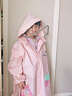 牧萌儿童雨衣带书包位男童女童女孩加长全身学生雨披 粉美人鱼 2XL 实拍图