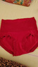 高腰无痕舒适收腹裤蚕丝底裆轻塑裤塑身提臀内裤女 红色 XL 【推荐120-140斤】 实拍图