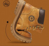 骆驼（CAMEL）王俊凯同款马丁靴高帮秋户外工装大黄靴男 GE122W7757T 金黄 44 实拍图
