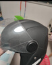 凤凰（Phoenix）新国标A类3C认证电动车摩托车头盔双镜片防雾哑黑围脖男女四季通用电瓶车3/4半盔冬季保暖安全帽 实拍图