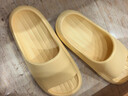 朴西新款EVA踩屎感厚底拖鞋女士居家室内情侣拖鞋男 黄色 39-40 实拍图
