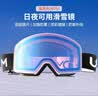 USOM滑雪镜双层防雾防紫外线 高山滑雪登山护目镜可卡近视UF035星河蓝 实拍图