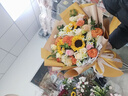 馨仪鲜花速递玫瑰向日葵康乃馨花束生日礼物全国同城配送 向日葵玫瑰混搭花束 实拍图