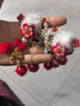 NIANFIN儿童过年汉服头饰女发夹中国风宝宝红色拜年头花古风女童新年发饰 实拍图