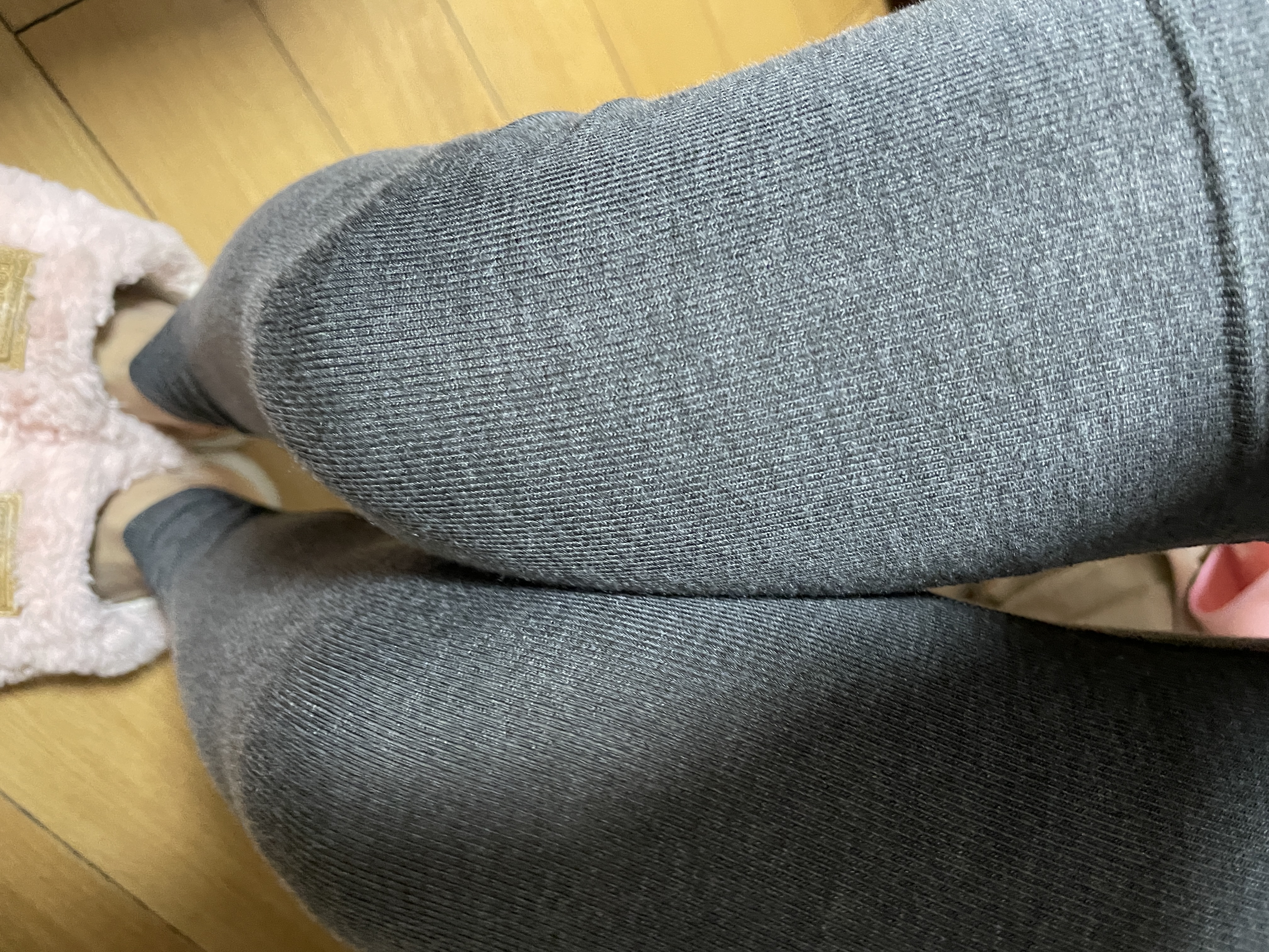 优衣库女装HEATTECH EXTRA WARM棉混纺紧身裤/10分478962 481081 481081/07青灰色 S 实拍图