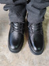 海澜之家HLA马丁靴男士户外休闲鞋秋冬工装鞋子男HAAGZM3AB70373 黑色41 实拍图