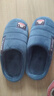 大嘴猴（paul frank）棉拖鞋男士秋冬季室内家居拖鞋毛绒保暖厚底棉鞋男款深蓝280PF607 实拍图